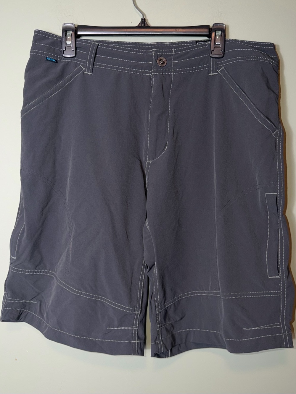 Kuhl Men's Hybrid‎ Shorts in Charcoal with Contrast Stitching 36